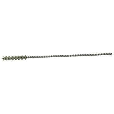 Nylox Micro-Abrasive Tube Brush, 1 in Brush L, Twisted Single Spiral, .190 in Nylon Fill
