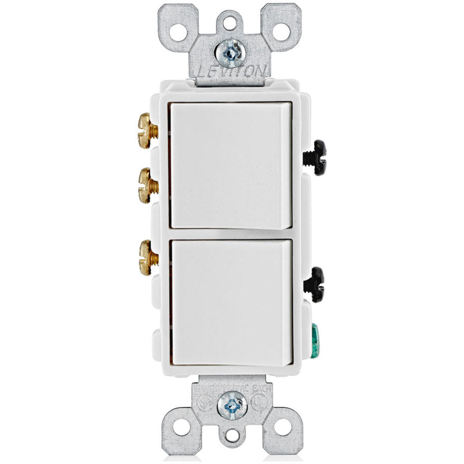 Decora Combination 1-Pole/3-Way AC Switch, 15A, 120/277V, White