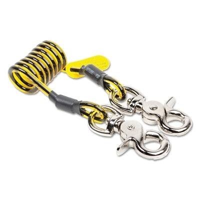 3M 1500068 Trigger2Trigger Coil Tethers, 1.75 in, Carabiner, 5 lb Cap.