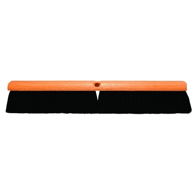 No. 10 Line Floor Brush, 24 in L, Hardwood, Black Tampico