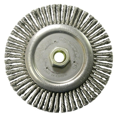Roughneck Stringer Bead Wheel, 6 in dia x 3/16 in Face W x 5/8 in-11 UNC x 0.020 in, 12500 RPM, 1 EA/EA
