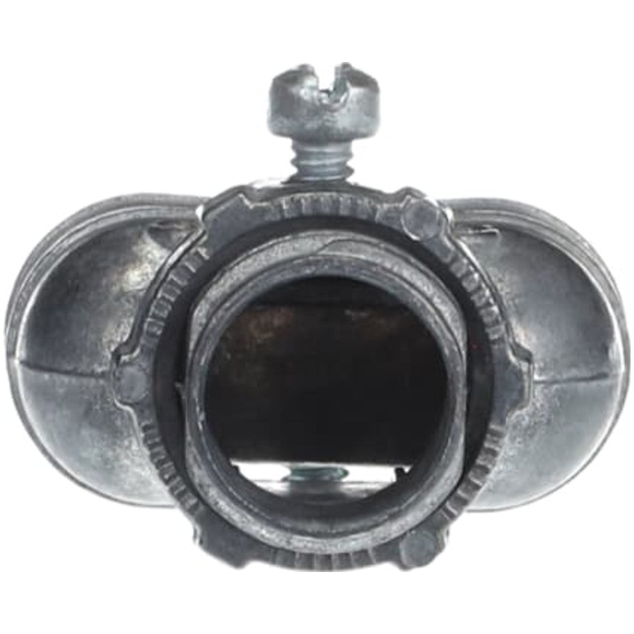 Steel City Duplex Clamp-Type Connector, Zinc Die Cast, Aluminum Metal-Clad Cable, 3/8 in.