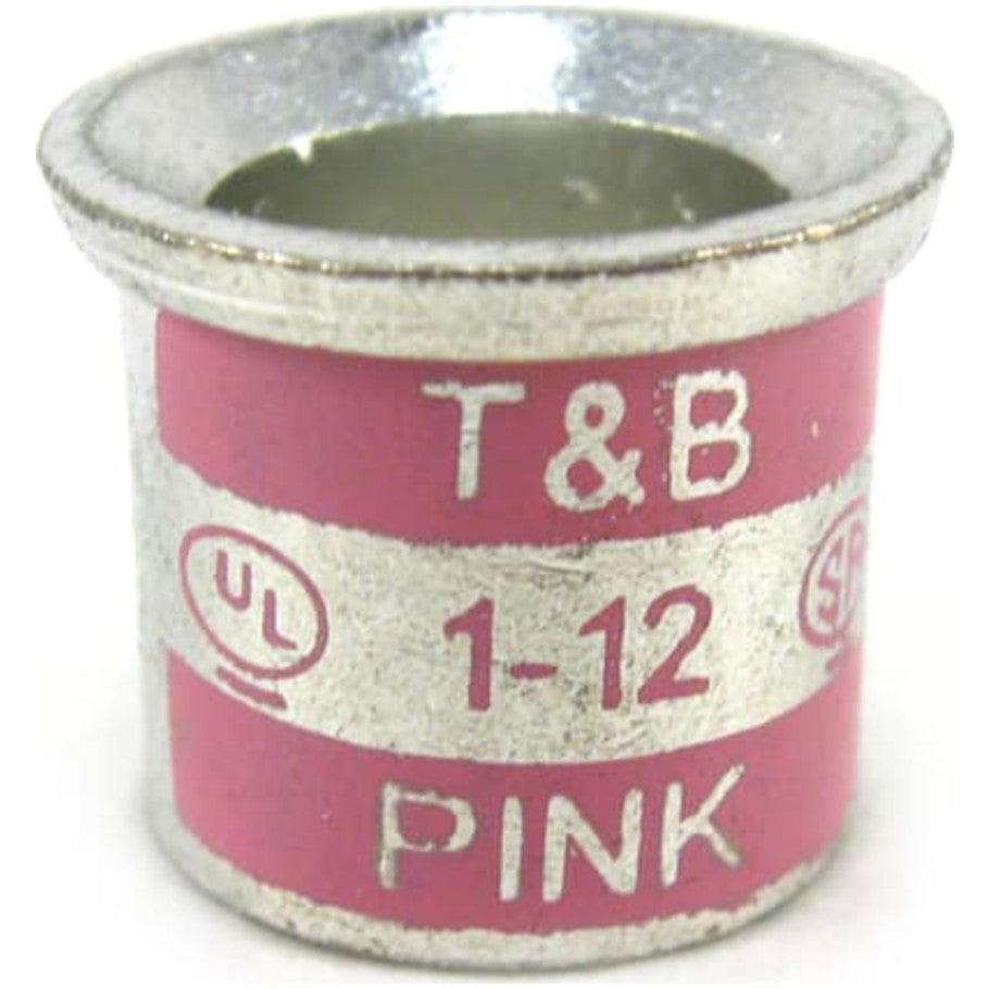 Copper Cable Joint, Wire Range Min: 2  4 Sol or Str, Max: 2  4 with 1  10 Sol or Str, Tin Plated, Pink Die