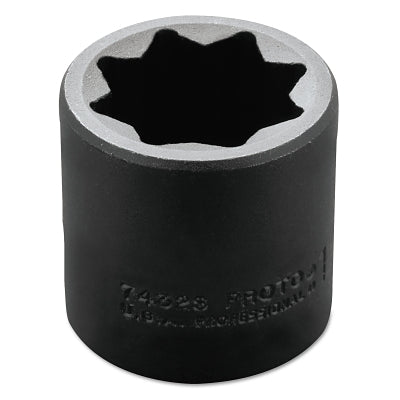 Torqueplus Impact Sockets, 1/2 in Drive, 1 in Opening, 8 Points