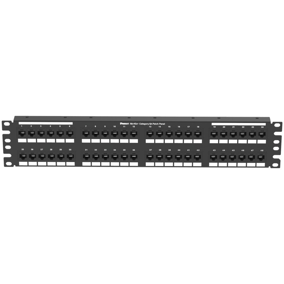 NetKey  Cat 6 Flat Patch Panel, 48-Port