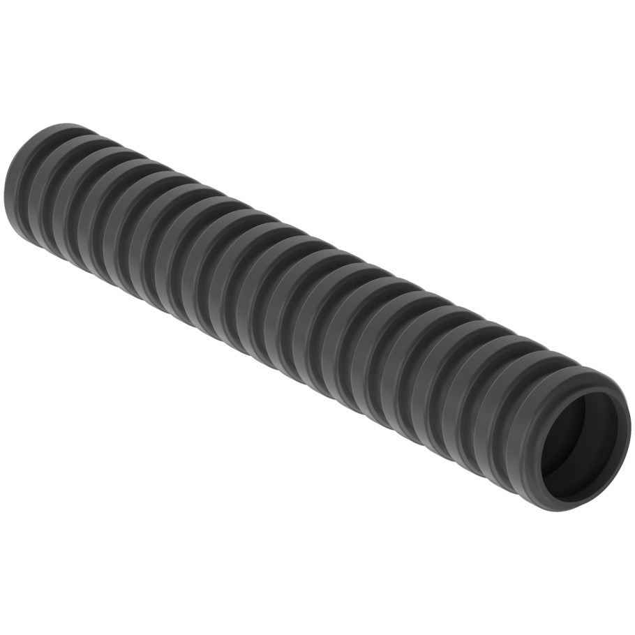 Slit Wall Corrugated Loom Tubing, Black, 100 ft L x .42 in. Dia.
