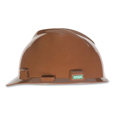 V-Gard Slotted Hard Hat Cap, Staz-On Suspension, Brown