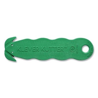 Klever Kutter NSF Food Zone Safety Cutter, For Fruits and Vegetables, 4-5/8 in L, Razor Style, Stainless Steel, Green