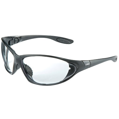 Seismic Sealed Eyewear, Clear Lens, Polycarbonate, Hard Coat, Black Frame