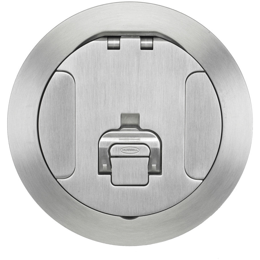 FRPT 6 in. Cover, Cast Aluminum, Recessed, Brushed Aluminum Finish