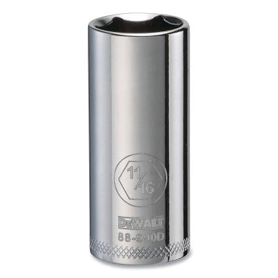 Socket, 3/8 in Drive, 11/16 in Opening, 6-point, Deep