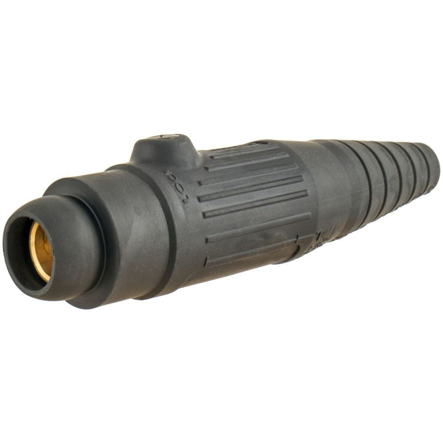 High Ampacity Products, Single Pole,Series 18, Female Plug, 300A 600V AC/DC Max, Black