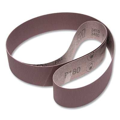 3M 051144-26564 Cloth Belt, 341D, X-Weight, 2 in W x 48 in L, 60 Grit, Aluminum Oxide, Film-lok/Single-flex
