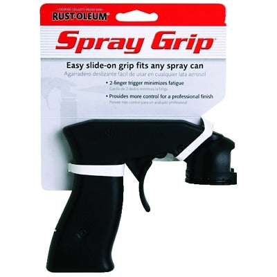 Spray Grip, 4-1/2 in L, Plastic, Black