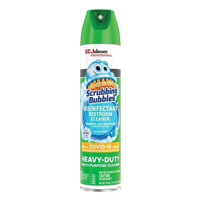 Disinfectant Restroom Cleaner, 25 oz, Aerosol Can, Unscented