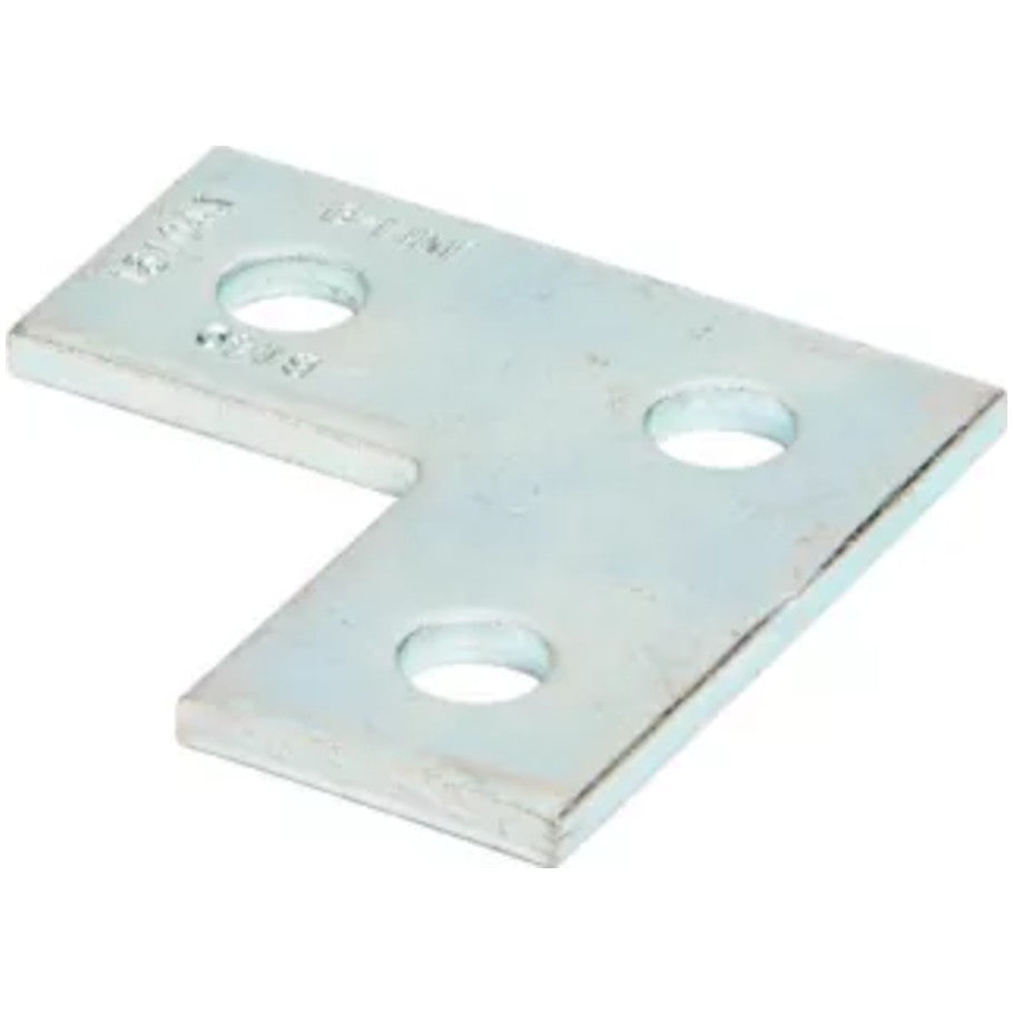 3-Hole Flat Angle Plate, 3-1/2 in. x 3-1/2 in.