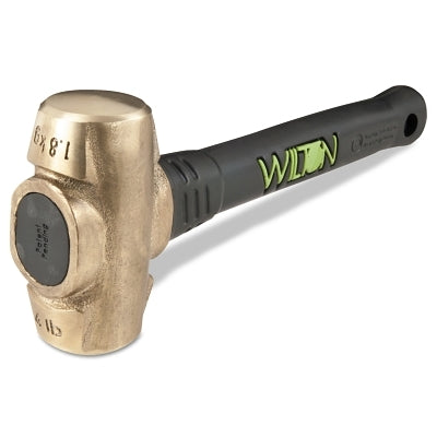 Unbreakable Handle Brass Sledge Hammer, 4 lb, 12 in L