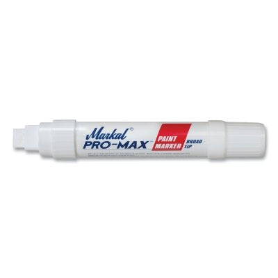 PRO-MAX Paint Marker, White, Jumbo Tip, Chisel