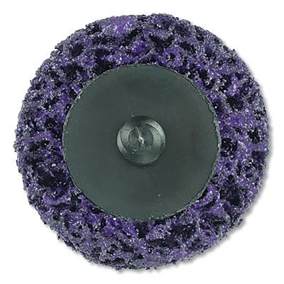 Tiger Strip Disc, 2 in dia, Type R, X-Coarse, 18000 RPM, Silicon Carbide, Purple