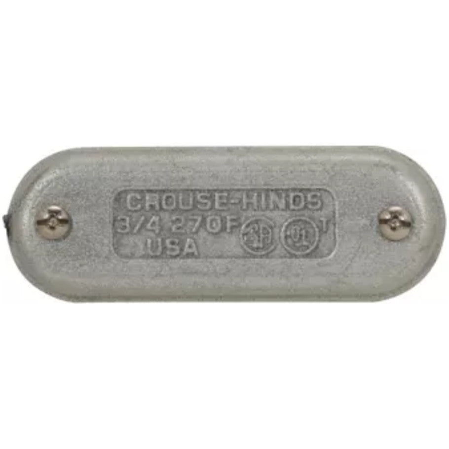 Feraloy Sheet Steel Form 7 Wedgenut Conduit Body Cover With Integral Gasket, 1-1/4 Inch
