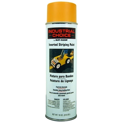 Industrial Choice S1600 System Inverted Striping Paint, 18 oz, Yellow
