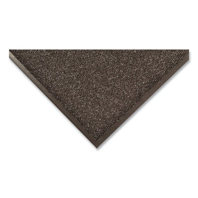 Low-Profile Light-Weight Chevron Entrance Mat, 105, 5/16 in x 3 ft W x 4 ft L, Needle-Punched Yarn, Vinyl Backing, Charcoal