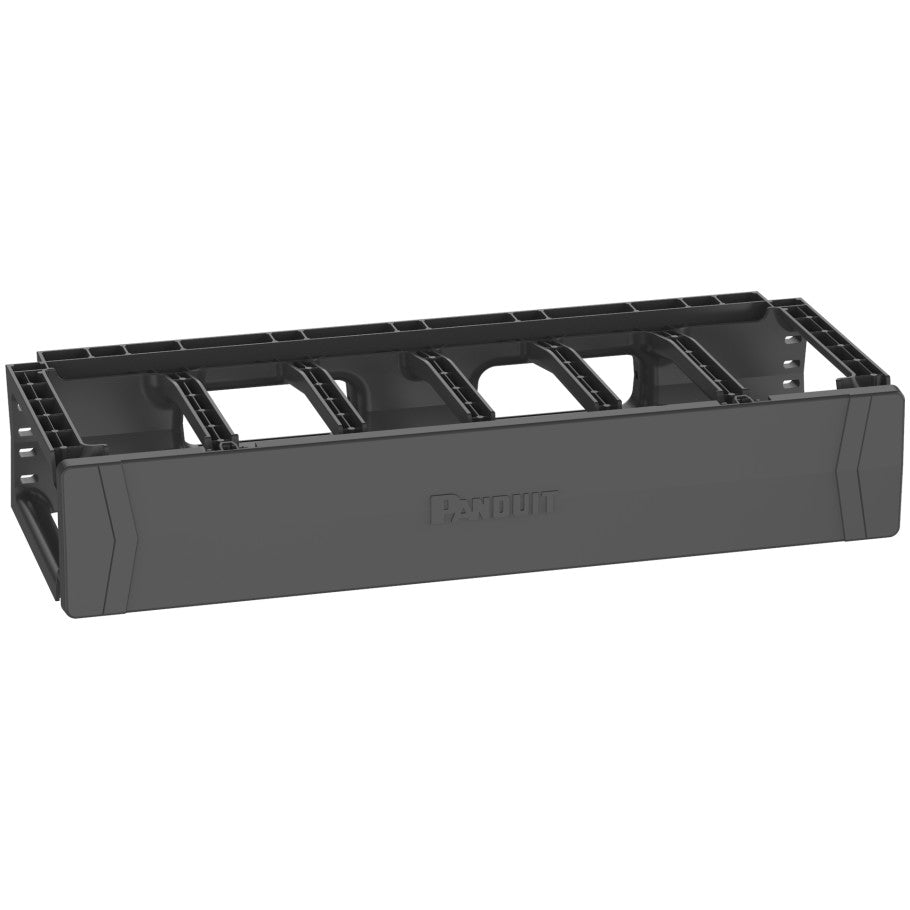 PatchRunner 2 Cable Manager, Single-Sided, Horizontal, 3.6 H x 19 W x 7.9 in. D, Black