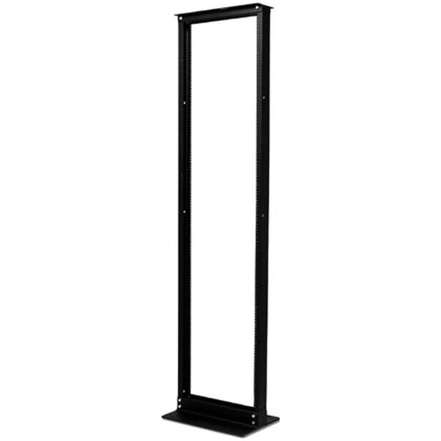NetShelter 2-Post Rack, Aluminum, 45U, Black