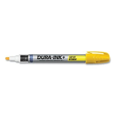 Dura-Ink+ Easy Off Detergent marker, Yellow, Permanent Ink Marker