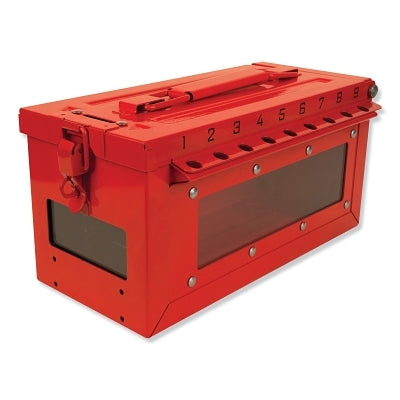 Group Lock Box, Max Number of Padlocks: 19, 5-43/64 in x 6-27/64 in
