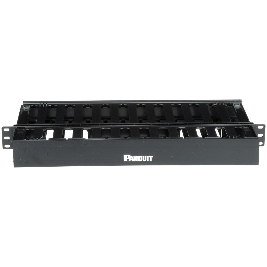 PatchLink Cable Manager, Horizontal, Double-Sided, 1 RU, 19 W x 1.7 H x 8.9 in. D
