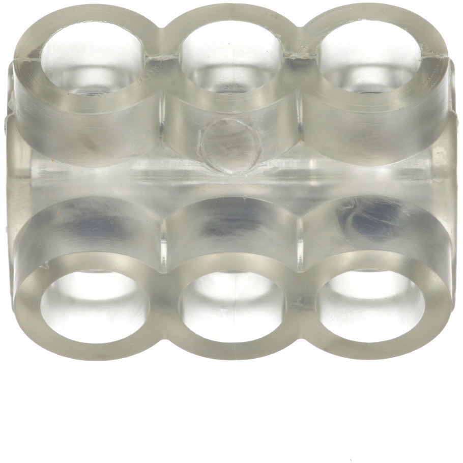Pan-Lug PCSB2/0-3-6 Multi-Tap Mech Con, Double Sided, Aluminum / Clear PVC, PK6