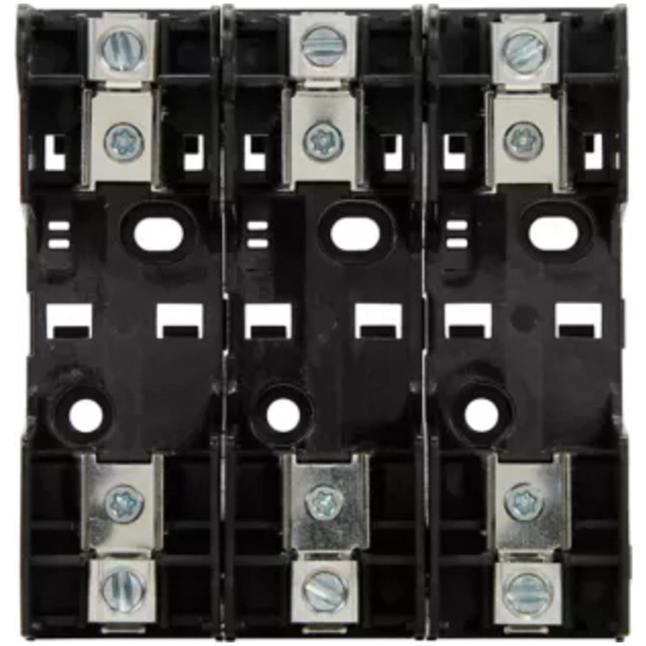 Fuse Blocks and Fuse Holders, Class R, DIN Rail, Panel, 3-Pole, 60 A, 250 V, Box Lug