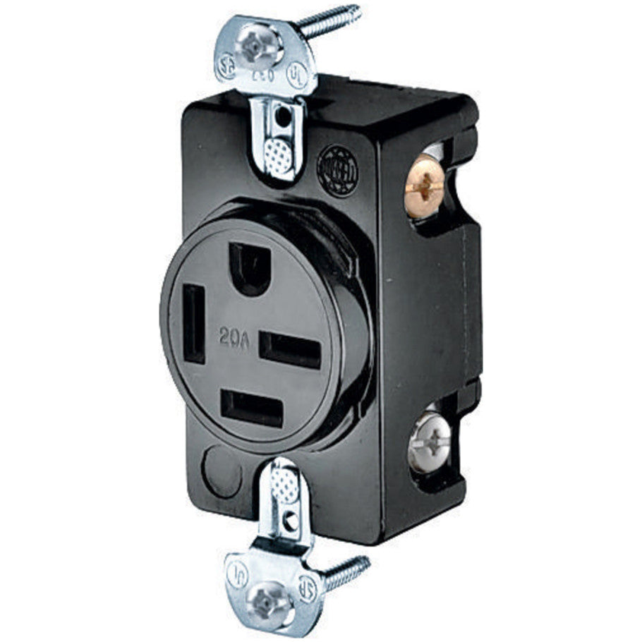 3-Pole 4-Wire 20A 3-Phase 250V AC Grounding Receptacle 15-20R