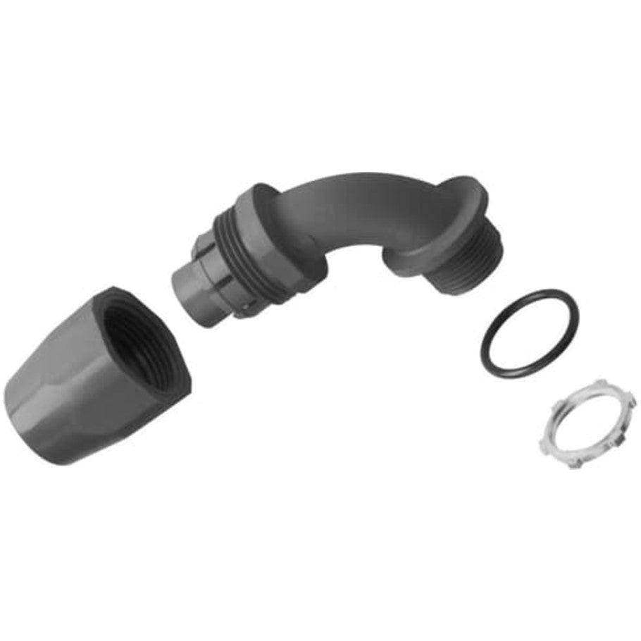Carlon Liquid Tight Connector, PVC, 90  176;, 1/2 in.
