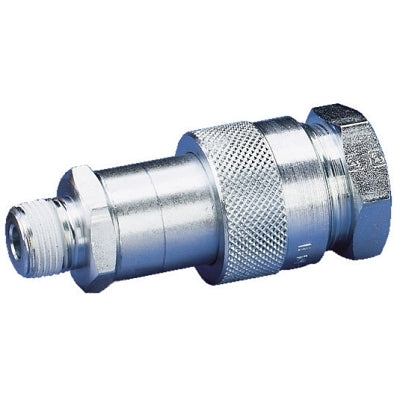 High Flow Hydraulic Coupler, Complete Coupler Set, 3/8 in Thread