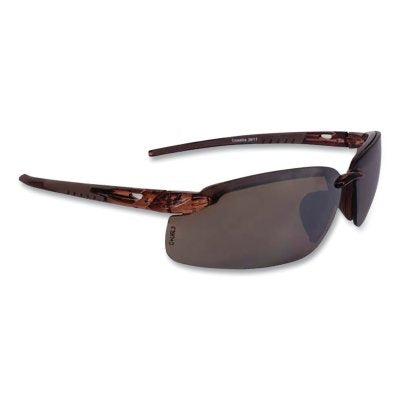 Crossfire ES5 Premium Safety Glasses, Mirror, Polycarbonate, Crystal Brown