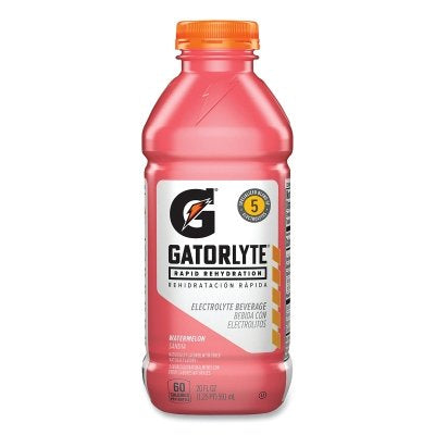 Gatorlyte Electrolyte Beverage, Watermelon, 20 oz, 12 ct
