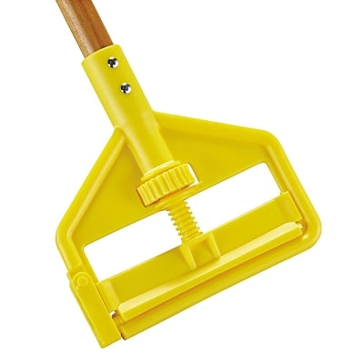 Invader Side Gate Wet Mop Handle, 60 in, Hardwood, Yellow