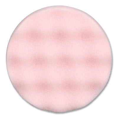 3M 068060-11115 Finesse-it Premium Foam Buffing Pad, 41172, 3-1/4 in dia, Waffle Face, Cutting, 12000 RPM, Pink