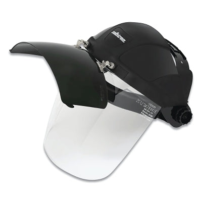 DP4 Series Multi-Purpose Faceshield, Flip-Up IR Window & Unv Hard Hat Slot Adaptor, AF/Clr 9 in W x 12.125 in L, SH6 IR