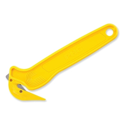 Disposable Film Cutter, DFC364, Recessed Blade, Carbon Steel, Plastic Body, Yellow