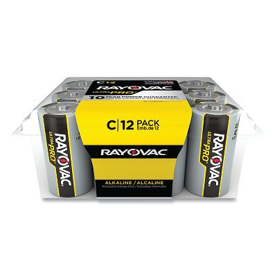 Ultra Pro C Batteries, Alkaline, 1.5 V, 12 PK