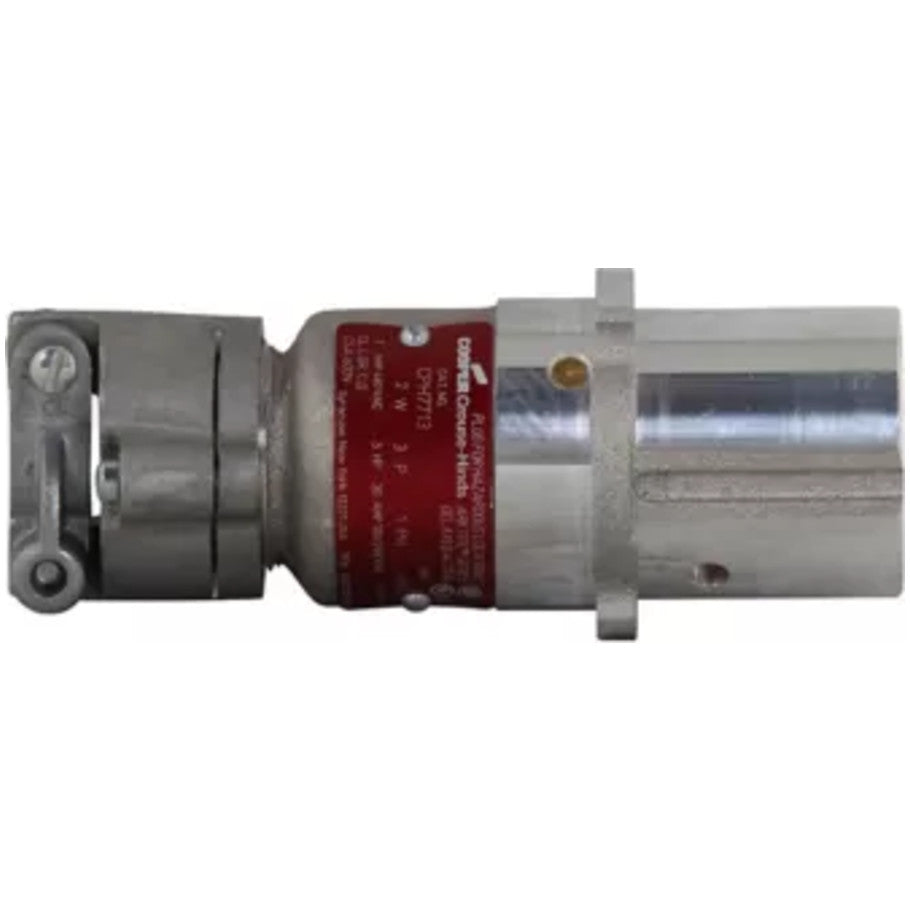 Delayed Action Circuit Breaking CPH Plug, 1-Phase, 30A, 120-240V   60 Cycles AC, 3P2W, Cable Dia. 0.375 to 0.875 in.