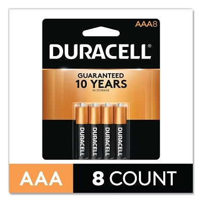 CopperTop Alkaline Battery, 1.5V, AAA, 8/PK