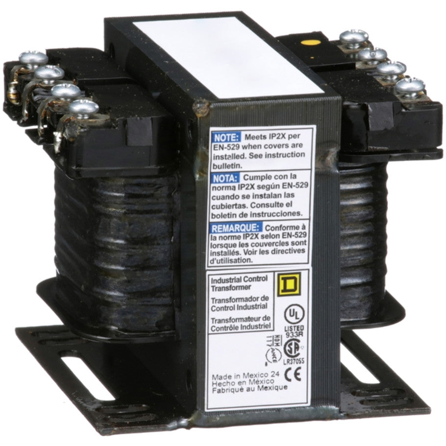 Type T Industrial Control Transformer, 1-Phase, 208/230/460V Primary, 115V Secondary, 50VA