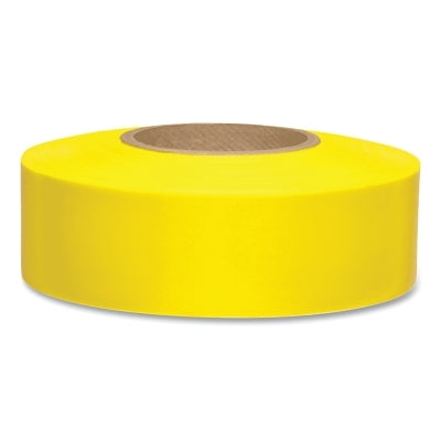 Taffeta Flagging Tape, 1-3/16 in x 150 ft, Flourescent Yellow