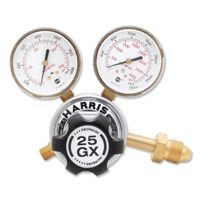 25GX Single-Stage Medium/Heavy-Duty Regulator, CGA 580, Argon, Helium, Nitrogen