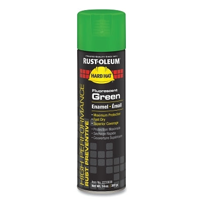 High Performance V2100 System Enamel Aerosol, 14 oz Can, Fluorescent Green Paint