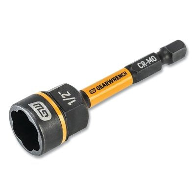 Bolt Biter Nut Extractor and Driver, 1/4 in Drive, 2.56 in L, 1/2 in Fastener, Chrome-Molybdenum